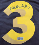 Will Richard "Golden State Warriors" Autographed Marin Blue Jersey Size XL. Beckett