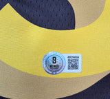 Will Richard "Golden State Warriors" Autographed Marin Blue Jersey Size XL. Beckett