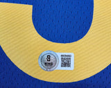Will Richard "Golden State Warriors" Autographed Blue & Yellow Jersey Size XL. Beckett
