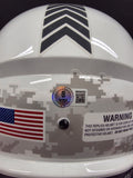Fred Warner "San Francisco 49ers" Autographed Riddell Full Size Replica Salute to Service White Speed Helmet. Beckett