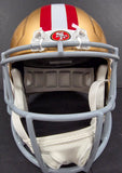 Fred Warner "San Francisco 49ers" Autographed Riddell Full Size Replica Gold Speed Helmet. Beckett