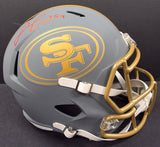 Fred Warner "San Francisco 49ers" Autographed Riddell Full Size Replica Slate Speed Helmet. Beckett