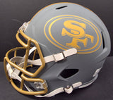Fred Warner "San Francisco 49ers" Autographed Riddell Full Size Replica Slate Speed Helmet. Beckett