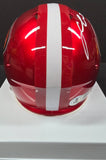Fred Warner "San Francisco 49ers" Autographed Riddell Red FLASH Speed Mini helmet. Beckett