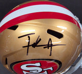 Frank Gore "The Tank" "San Francisco 49ers" Autographed Full Size Riddell Speed Replica Helmet. Beckett