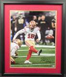 Eddy Pinero "San Francisco 49ers" Autographed 16x20 Photo framed. Beckett