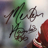 Merton Hanks "San Francisco 49ers" Autographed 16x20 Photo framed. Beckett