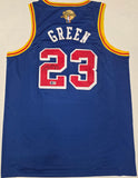 Draymond Green "Golden State Warriors" Autographed Blue NIKE Swingman size XL. Beckett