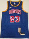 Draymond Green "Golden State Warriors" Autographed Blue NIKE Swingman size XL. Beckett