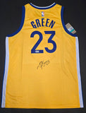 Draymond Green "Golden State Warriors" Autographed Yellow NIKE Swingman size XL. Beckett