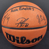 Will Richard, Pat Spencer, Buddy Hield, Moses Moody "Golden State Warriors" Autographed indoor/outdoor Basketball Becket