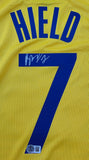 Buddy Hield "Golden State Warriors" Autographed Yellow Jersey Size XL. Beckett