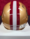 NaVorro Bowman "San Francisco 49ers" Autographed Riddell Speed Mini Helmet.Beckett Authentication