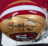 Brent Jones "San Francisco 49ers" Autographed Riddell Speed Mini Helmet. JSA