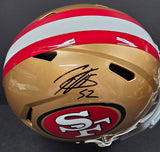Patrick Willis "San Francisco 49ers" Autographed Full Size Replica Helmet. JSA