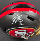 Patrick Willis "San Francisco 49ers" Autographed Rivalries Full Size Replica Helmet. JSA