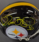 Jerome Bettis "The Bus" "Pittsburgh Steelers" Autographed Full Size Replica Helmet. JSA