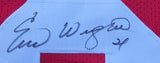 Eric Wright "San Francisco 49ers" Autographed Red Custom XL Jersey. JSA