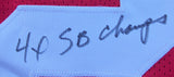 Eric Wright "San Francisco 49ers" Autographed Red Custom XL Jersey. JSA