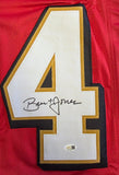 Brett Jones "San Francisco 49ers" Autographed Custom jersey SZ XL Red Throwback. Beckett