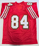 Brett Jones "San Francisco 49ers" Autographed Custom jersey SZ XL Red Throwback. Beckett