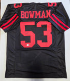 Navorro Bowman "San Francisco 49ers" Autographed Custom jersey SZ XL Black. Beckett