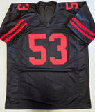 Navorro Bowman "San Francisco 49ers" Autographed Custom jersey SZ XL Black. Beckett