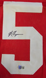 Navorro Bowman SF49ers Autographed Custom jersey SZ XL Red. Beckett