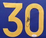 Stephen Curry "Golden State Warriors" Autographed Swingman Blue XL Jersey. JSA