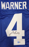 Fred Warner "San Francisco 49ers" Autographed Blue College Custom Jersey Size XL. Beckett