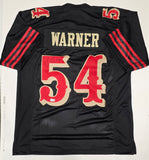 Fred Warner "San Francisco 49ers" Autographed Rivalry Custom Jersey Size XL. Beckett