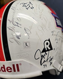 BUTKUS, GREENE, BRADSHAW, HARRIS Autographed 27 HOF Proline Riddell Full Size Helmet. BECKETT