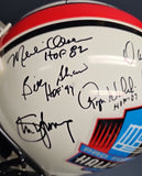 BART STARR, ROGER STAUBACH Autographed 17 HOF Proline Full Size Riddell Helmet. BECKETT