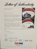 JOHNNY UNITAS, JOE MONTANA, JOHN ELWAY, BART STARR Autographed Hall of Fame Full Size Replica Helmet. PSA/DNA