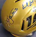 DAN MARINO, RAY LEWIS, EMMITH SMITH, O.J. SIMPSON Autographed 11 NFL 100 Full Size REPLICA HELMET. BECKETT