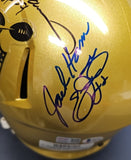 DAN MARINO, RAY LEWIS, EMMITH SMITH, O.J. SIMPSON Autographed 11 NFL 100 Full Size REPLICA HELMET. BECKETT