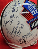 LEE DAWSON, STEVE YOUNG, DAVE CASPER, DICK BUTKUS Autographed 23 HOF Proline Full Size Helmet. BECKETT