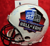 BART STARR, DON SHULA, BOB GRIESE Autographed 43 HOF Proline Full Size Helmet. BECKETT