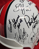 TERRELL DAVIS, BOB LILLY, DAN FOUTS, DAVE WILCOX Autographed 26 HOF Replica Full Size Helmet. BECKETT