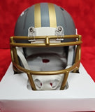 Frank Gore Autographed San Francisco 49ers SLATE Riddell Speed Mini Helmet. Beckett