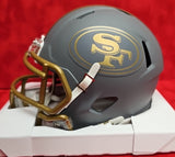 Frank Gore Autographed San Francisco 49ers SLATE Riddell Speed Mini Helmet. Beckett