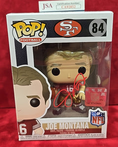 Joe Montana Autographed "San Francisco 49ers" Funko Pop. JSA
