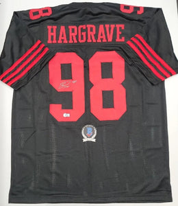 Javon Hargrave "San Francisco 49ers" Custom Jersey size XL. Beckett Authentication