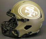 Javon Hargrave "San Francisco 49ers" SALUTE TO SERVICE Replica Full Size Speed Authentic helmet.