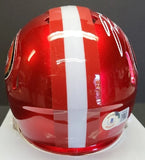 Javon Hargrave "San Francisco 49ers" FLASH Speed Red Mini Helmet Beckett