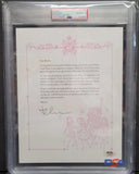 MADONNA Autographed The English Roses Book Letter MT 10. PSA/DNA