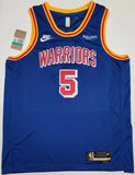Kevon looney "Golden State Warriors" Autographed Blue Nike Basketball Jersey. Beckett