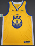 Kevon looney " Golden State Warriors" Autographed Yellow Jordan jersey size 52, Beckett Authentication