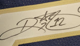 Rickey Watters "Notre Dame "  Autographed Custom Dark Blue Jersey size XL. Beckett Authentication