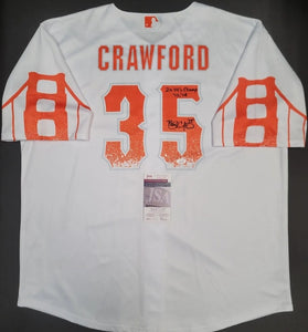 Brandon Crawford "San Francisco Giants" autographed white Jersey size XL. JSA Authentication
